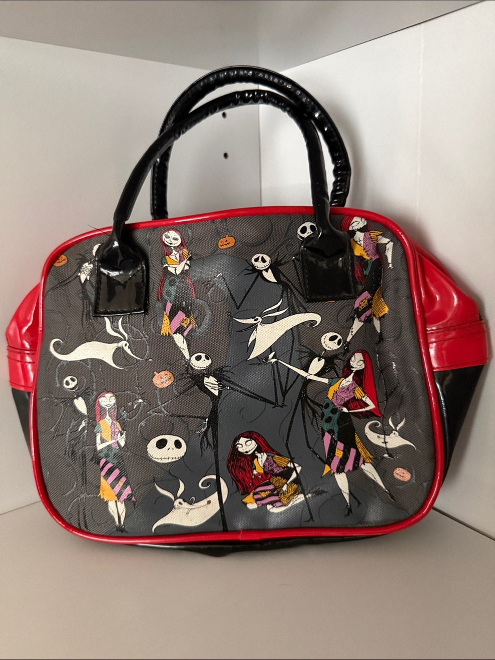 Disney The Nightmare Before Christmas Jack Sally Zero Red & Black Character Bag
